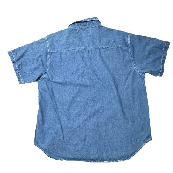 Quizz Shirt 20 Blue Denim Short Sleeve Embroidered Casual Bears Daisy Teachers - Picture 2 of 8